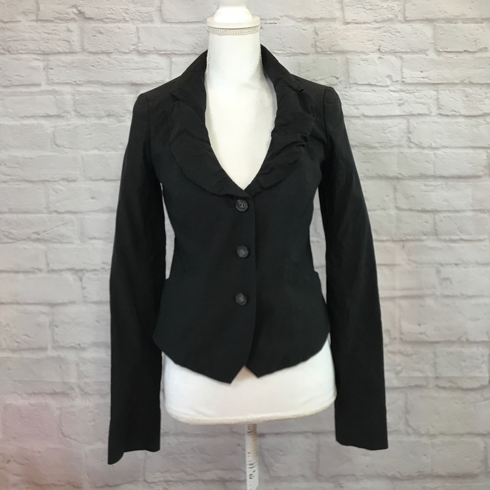 All Saints Spitslfields cotton linen blazer sz 6